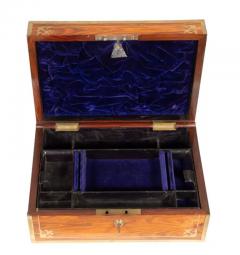 Regency Rosewood And Brass Inlaid Campaign Dressing Box - 4137868