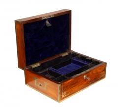 Regency Rosewood And Brass Inlaid Campaign Dressing Box - 4137870