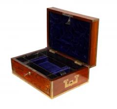 Regency Rosewood And Brass Inlaid Campaign Dressing Box - 4137873