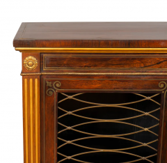 Regency Rosewood Brass Inlaid And Gilded Credenza - 2690714