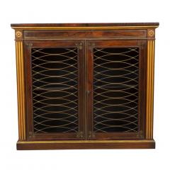 Regency Rosewood Brass Inlaid and Gilded Credenza - 3786727