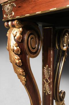Regency Rosewood Gilt Console Table - 4309675