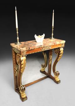 Regency Rosewood Gilt Console Table - 4309680