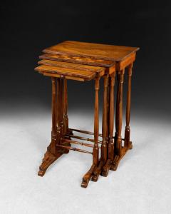 Regency Rosewood Nest of Four Tables - 4480154