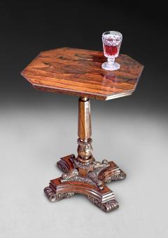 Regency Rosewood Octagonal Wine Table - 4822074