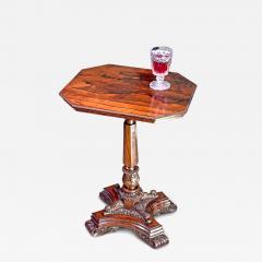 Regency Rosewood Octagonal Wine Table - 4826636