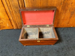 Regency Rosewood Sarcophagus Form Tea Caddy - 2646789