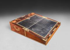 Regency Rosewood and Brass Inlaid correspondence box - 4494904