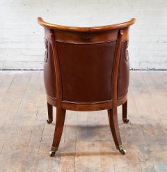 Regency Rosewood and Brass Klismos Armchair - 3618579