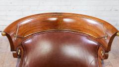 Regency Rosewood and Brass Klismos Armchair - 3618582