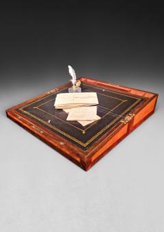 Regency Satinwood and Rosewood Writing Slope - 4312829