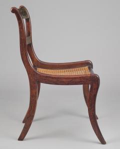 Regency Simulated Rosewood Brass Side Chair - 792917
