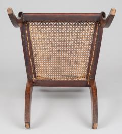 Regency Simulated Rosewood Brass Side Chair - 792920