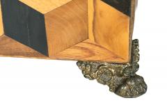 Regency Specimen Wood Parquetry Tea Caddy - 4396645