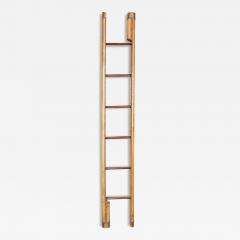 Regency Style Brown Leather Stick Ladder - 4508459