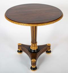 Regency Style Faux Grained Rosewood Pedestal Table - 3849768