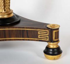 Regency Style Faux Grained Rosewood Pedestal Table - 3849769