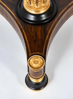 Regency Style Faux Grained Rosewood Pedestal Table - 3849770