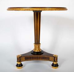 Regency Style Faux Grained Rosewood Pedestal Table - 3849771