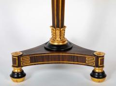 Regency Style Faux Grained Rosewood Pedestal Table - 3849772