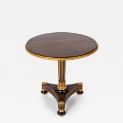 Regency Style Faux Grained Rosewood Pedestal Table - 3854986