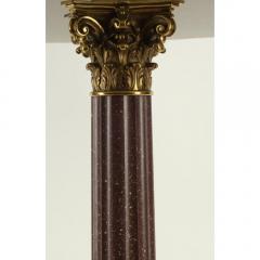 Regency Style Gilt Bronze Scagliola Marble Table Lamp by Rupert Hobbs - 3605115