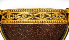 Regency Style Gilt and Faux Porphyry Iron Athenienne Jardinierre Plant Stand - 4502540