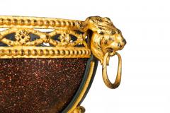 Regency Style Gilt and Faux Porphyry Iron Athenienne Jardinierre Plant Stand - 4502542