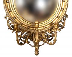 Regency Style Giltwood Convex Mirror - 4253775