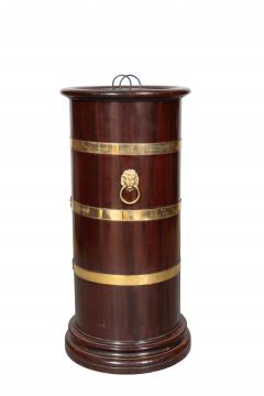 Regency Style Mahogany And Brass Bound Umbrella Stand - 4563843