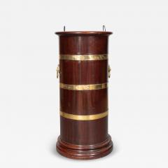 Regency Style Mahogany And Brass Bound Umbrella Stand - 4568812