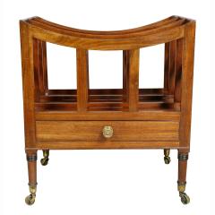 Regency Style Mahogany Canterbury - 3786527