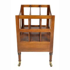 Regency Style Mahogany Canterbury - 3786531