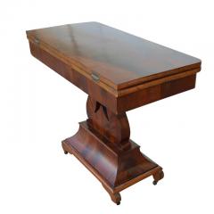 Regency Style Mahogany Harp Lyre Base Game Table - 2496626