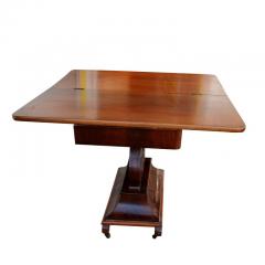 Regency Style Mahogany Harp Lyre Base Game Table - 2496627