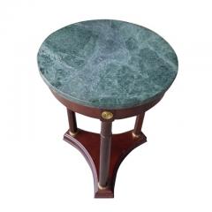 Regency Style Marble Pedestal Side Table - 2436449