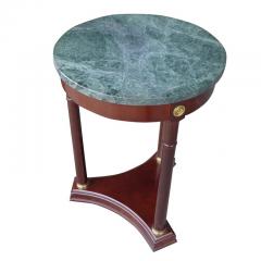 Regency Style Marble Pedestal Side Table - 2436450