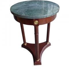 Regency Style Marble Pedestal Side Table - 2436452
