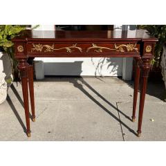 Regency Style Mark David Carved Mahogany Console Table - 3321694