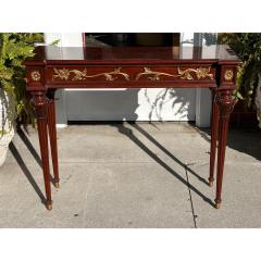 Regency Style Mark David Carved Mahogany Console Table - 3321695