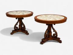 Regency Style Pine Stone Accent Tables USA 20th c  - 4415684