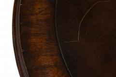 Regency Style Round Mahogany and Leather Center Table - 4668665