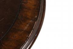 Regency Style Round Mahogany and Leather Center Table - 4668666