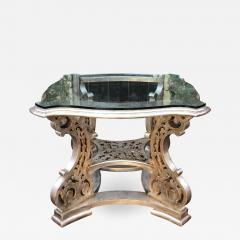 Regency Style Silver Silver Giltwood Designer Center Table - 1818808