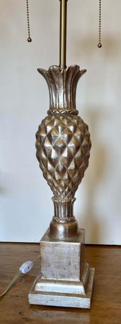 Regency Style Thomas Morgan Carved Pineapple Form Silver Giltwood Designer - 2916139