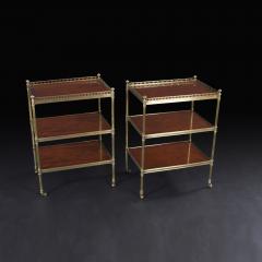 Regency Style Three Tier Low Etageres - 2146086