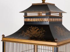 Regency Style Tole Birdcage on Stand USA 20th Century - 4219322