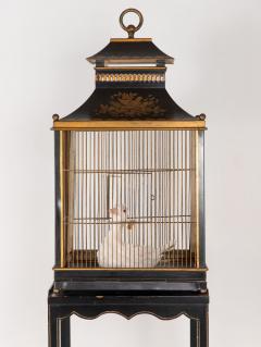 Regency Style Tole Birdcage on Stand USA 20th Century - 4219323