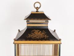 Regency Style Tole Birdcage on Stand USA 20th Century - 4219387