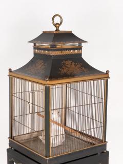 Regency Style Tole Birdcage on Stand USA 20th Century - 4219397